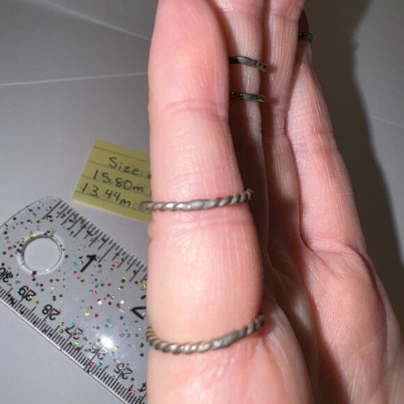 Sterling Silver Twisty Ring, Size 2 - Picture 8 of 15